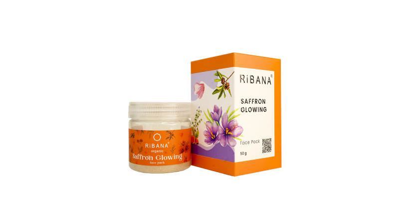 RiBANA Saffron Glowing Face Pack - 50gm